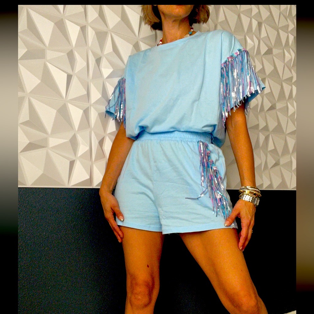 Sequin Fringe set